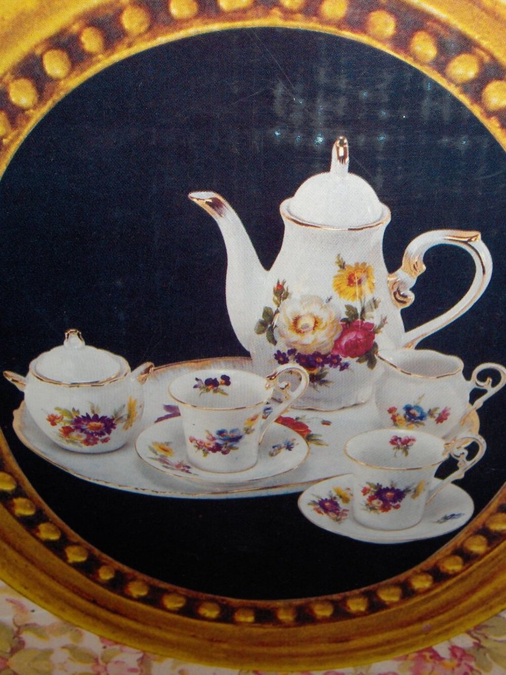 Tea Set 10K trim. as pictured